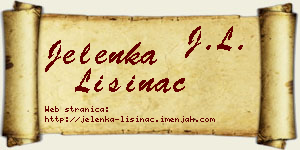 Jelenka Lisinac vizit kartica